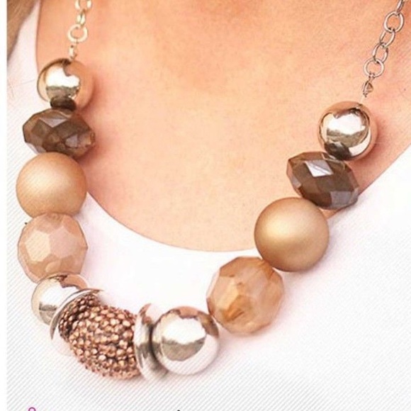Brown + Copper Necklace, Earring, and Bracelet Set NWT Perfect Gift - Picture 2 of 16